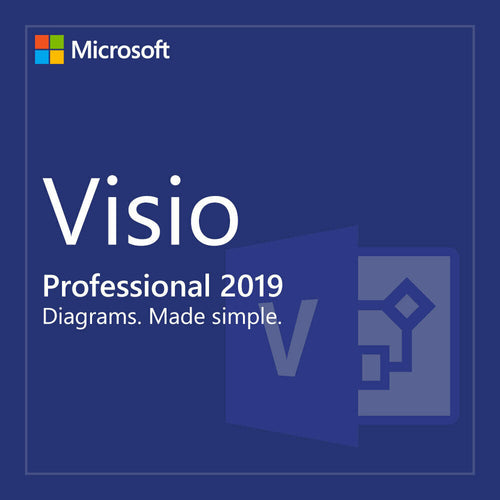 Microsoft VISIO 2019 Professional PRO 64bit Activation Product Key 1 PC