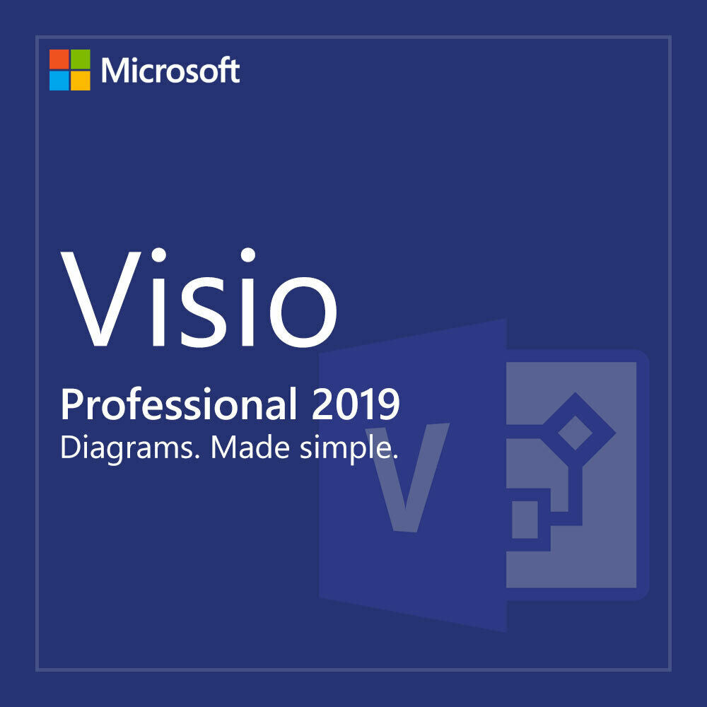 Microsoft VISIO 2019 Professional PRO 64bit Activation Product Key 1 PC
